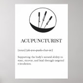 Poster Acupuncture Healing Wall Art for Clinic Wall chart (Devant)