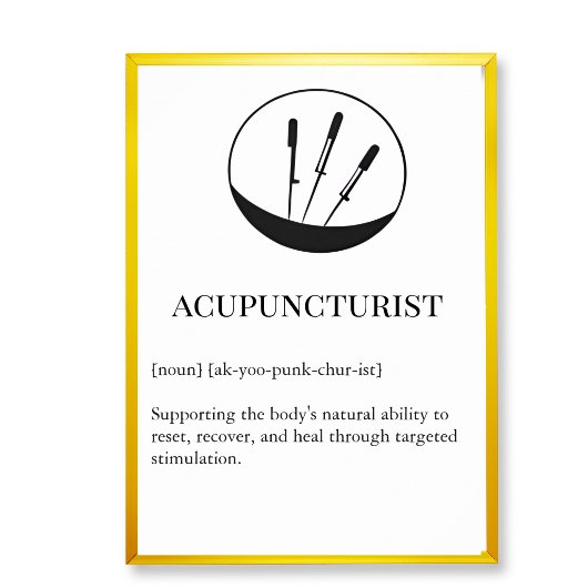 Poster Acupuncture Healing Wall Art for Clinic Wall chart