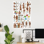 Poster Acupuncture Meridian Points and Pathways (Bureau à domicile)