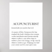 Poster Acupuncture Qi Flow Wall Chart -Acupuncturist wall (Devant)