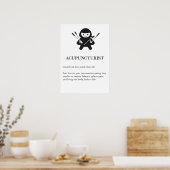 Poster Acupuncturist Wall Art Gift | Needle Acupuncture  (Cuisine)