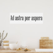 Poster Ad astra per aspera (Cuisine)