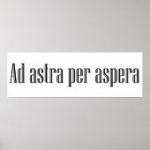 Poster Ad astra per aspera (Devant)