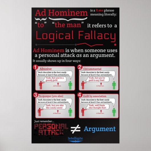 Poster Ad Hominem (Devant)