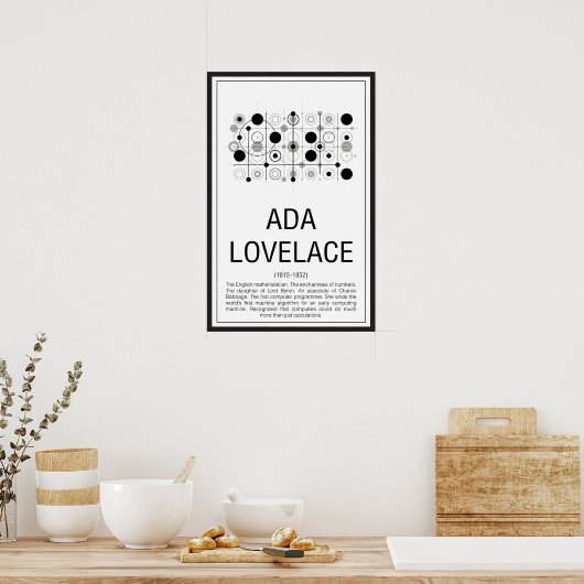 Poster Ada Lovelace (Cuisine)