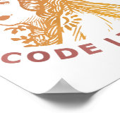Poster Ada Lovelace Aube Dégradé Code Comme Ada (Coin)