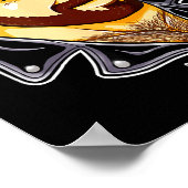 Poster Adam aime le chapeau de cuir (Coin)