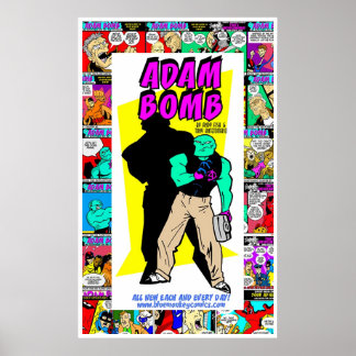Poster Adam Bomb Daily Adventures Un An Anniversaire!