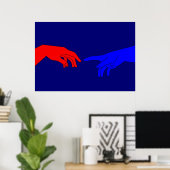 Poster Adam et Dieu (Bureau à domicile)