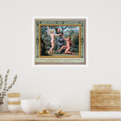 Poster Adam et Eve avec le Serpent, illustration de t (Cuisine)