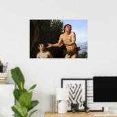 Poster adam & eve - arbre au milieu du jardin (Bureau à domicile)