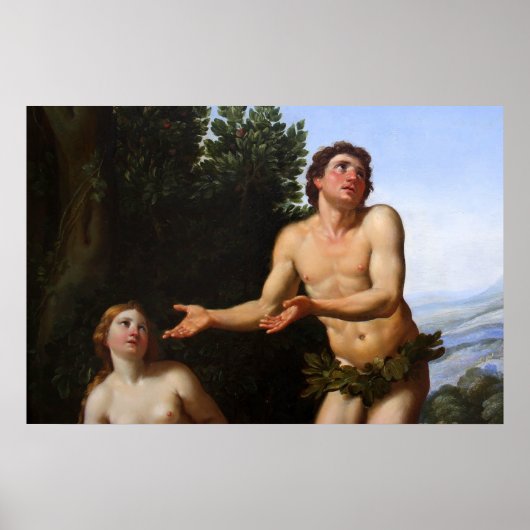 Poster adam & eve - arbre au milieu du jardin (Devant)