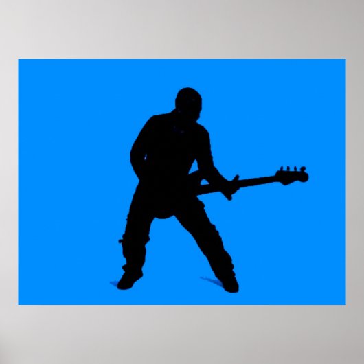 Poster Adam sur la guitare basse (Devant)