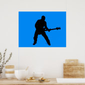 Poster Adam sur la guitare basse (Cuisine)
