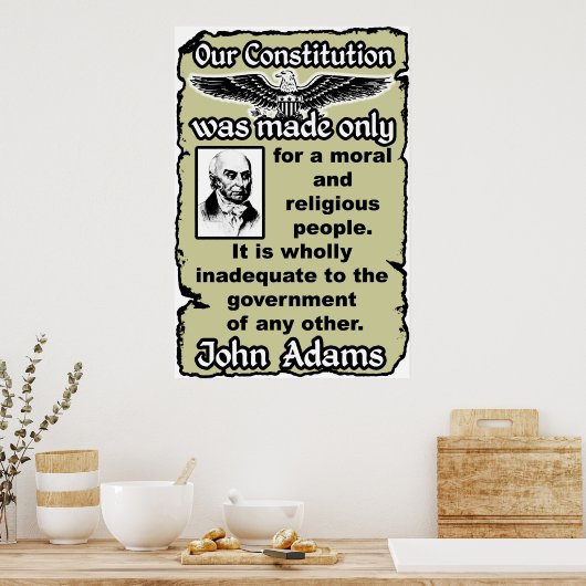 Poster Adams : Notre Constitution (Cuisine)