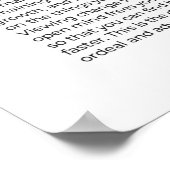 Poster ADAPTABILITÉ Inspiration Motivationnelle Mur Art (Coin)