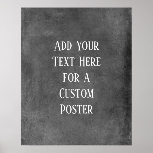 Poster Add Your Custom Text Bold Gray Grunge (Devant)
