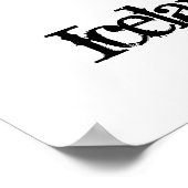 Poster Addicité à l'Islande (Coin)