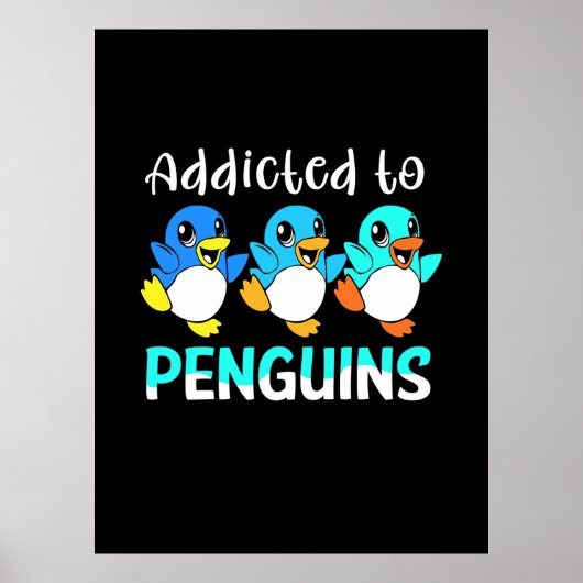 Poster Addicité Aux Pingouins (Devant)