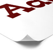 Poster Addict à la pizza (Coin)