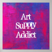 Poster Addict à l'offre d'art sur un Arrière - plan Abstr (Devant)