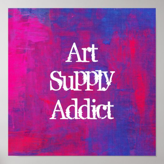 Poster Addict à l'offre d'art sur un Arrière - plan Abstr (Devant)
