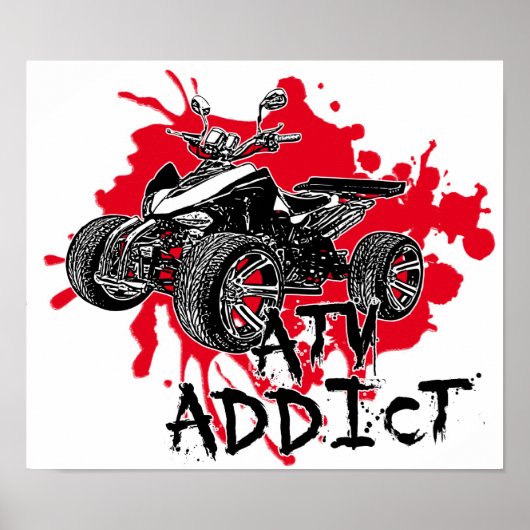 Poster Addict aux VTT (Devant)