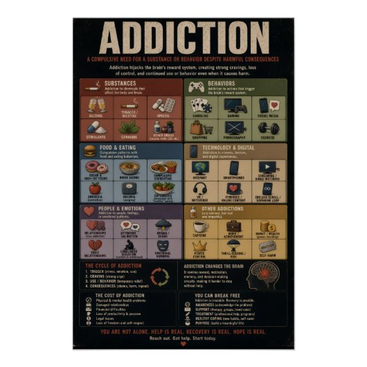 Poster Addiction's (Devant)