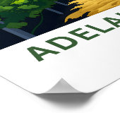 Poster Adéaide Hills Australie Imprimer (Coin)