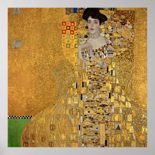 Poster Adele Bloch-Bauer de Gustav Klimt, une élégance in (Devant)