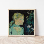 Poster Adeline Ravoux | Vincent van Gogh<br><div class="desc">Adeline Ravoux (1890) de Vincent van Gogh est un poignant portrait d'une jeune fille, Adeline Ravoux, qui était la fille de l'aubergiste où Van Gogh séjourna à Auvers-sur-Oise. Le tableau présente le sujet avec une expression réfléchie, ses cheveux auburn soigneusement stylisés, et sa figure soulignée dans des coups de pinceau...</div>