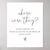 Poster ADELLA Boho Où étaient-ils Jeu de douche de mariée (Devant)