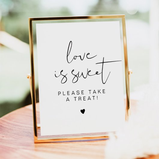 Poster ADELLA Minimal Love is Sweet Treat Favoriser Table