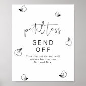 Poster ADELLA Moderne Boho Mariage Petal Toss Envoyer (Devant)
