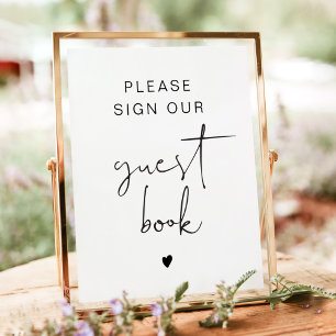 Poster ADELLA Moderne Minimaliste Dîners Menu