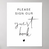 Poster ADELLA Moderne Minimaliste Dîners Menu (Devant)