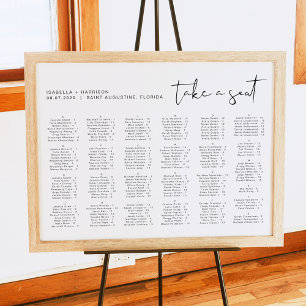 Poster ADELLA Siège Alphabétique Minimaliste Moderne