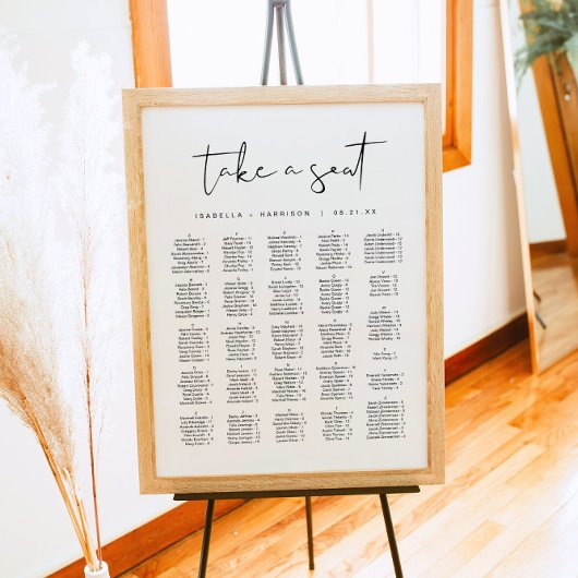 Poster ADELLA Siège Alphabétique Minimaliste Moderne