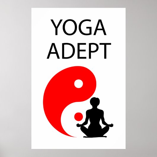Poster Adepte du yoga (Devant)