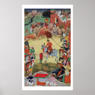 Poster Adham Khan rend hommage à Akbar à Sarangpur, Ce