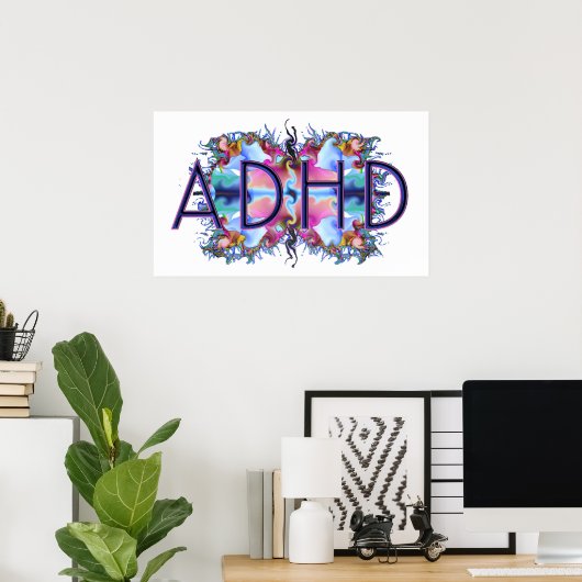 POSTER ADHD (Bureau à domicile)