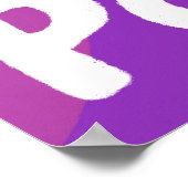 Poster ADHD est ma superpuissance Fun Bulle Lettres viole (Coin)