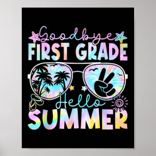 Poster Adieu 1ère année Bonjour été Première année Derniè