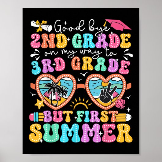 Poster Adieu 2e grade à 3e année, mais premier (Devant)
