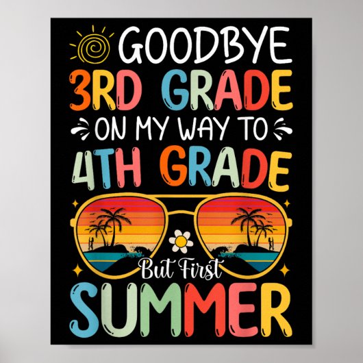 Poster Adieu 3e année En route vers 4e année, mais en pre (Devant)