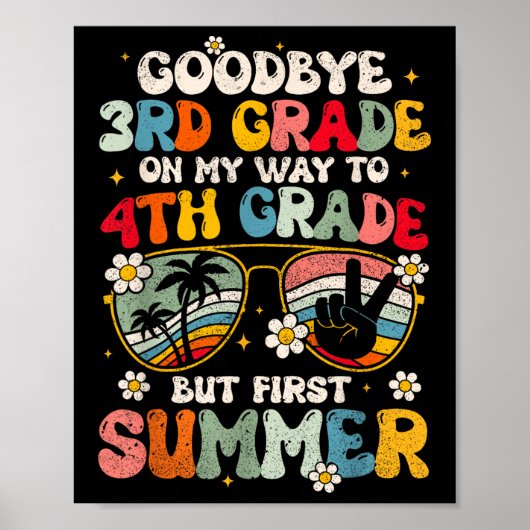 Poster Adieu 3e grade - 4e année Bonjour Su (Devant)