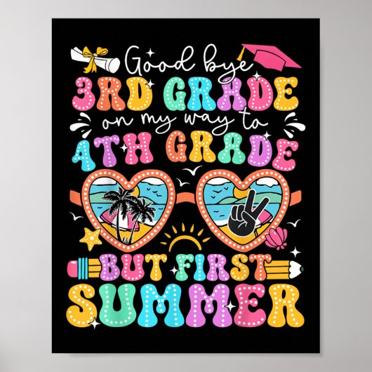 Poster Adieu 3e grade à 4e année, mais premier (Devant)