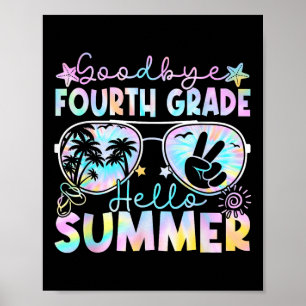 Poster Adieu 4e année Bonjour Été Quatrième année Dernièr