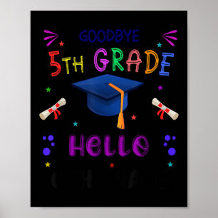 Poster Adieu 5e année Graduation 2025 6e année Gradua