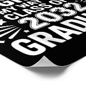 Poster Adieu 5e classe De 2032 Diplômé 5e année (Coin)